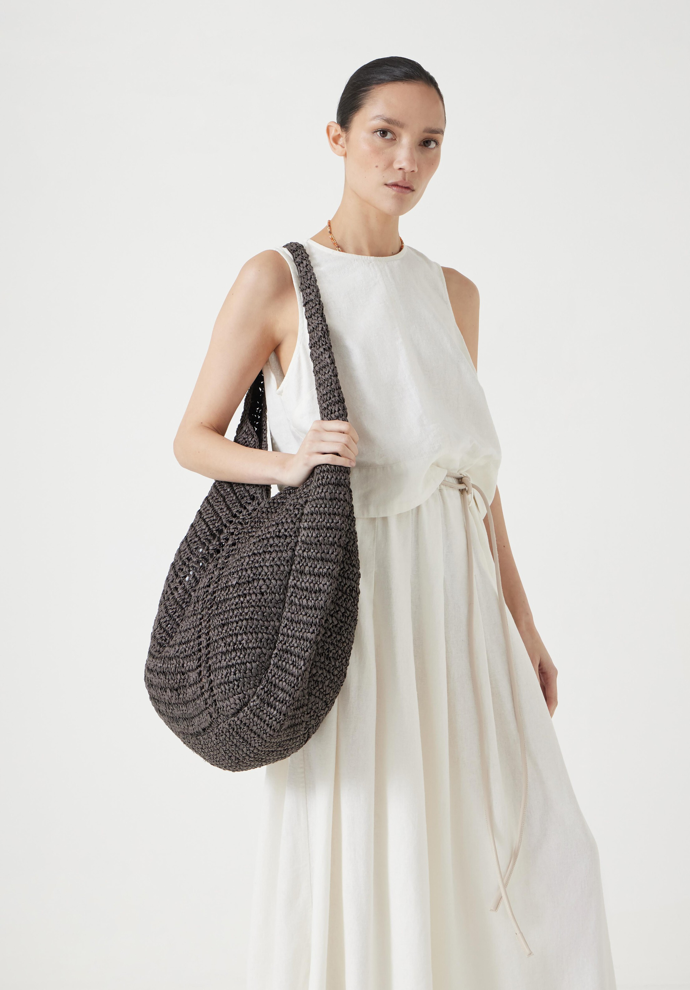 Raffia Oversized Tote Bag | Hush UK