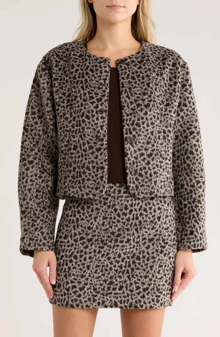 JASON WU Cheetah Print Button-Up Jacket | Nordstromrack | Nordstrom Rack
