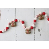 Gingerbread House Felt Garland, House, Banner, Christmas Mantle Decor | Etsy (US)