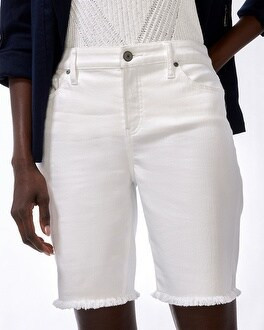 No Stain Girlfriend Fray Hem Shorts | Chico's