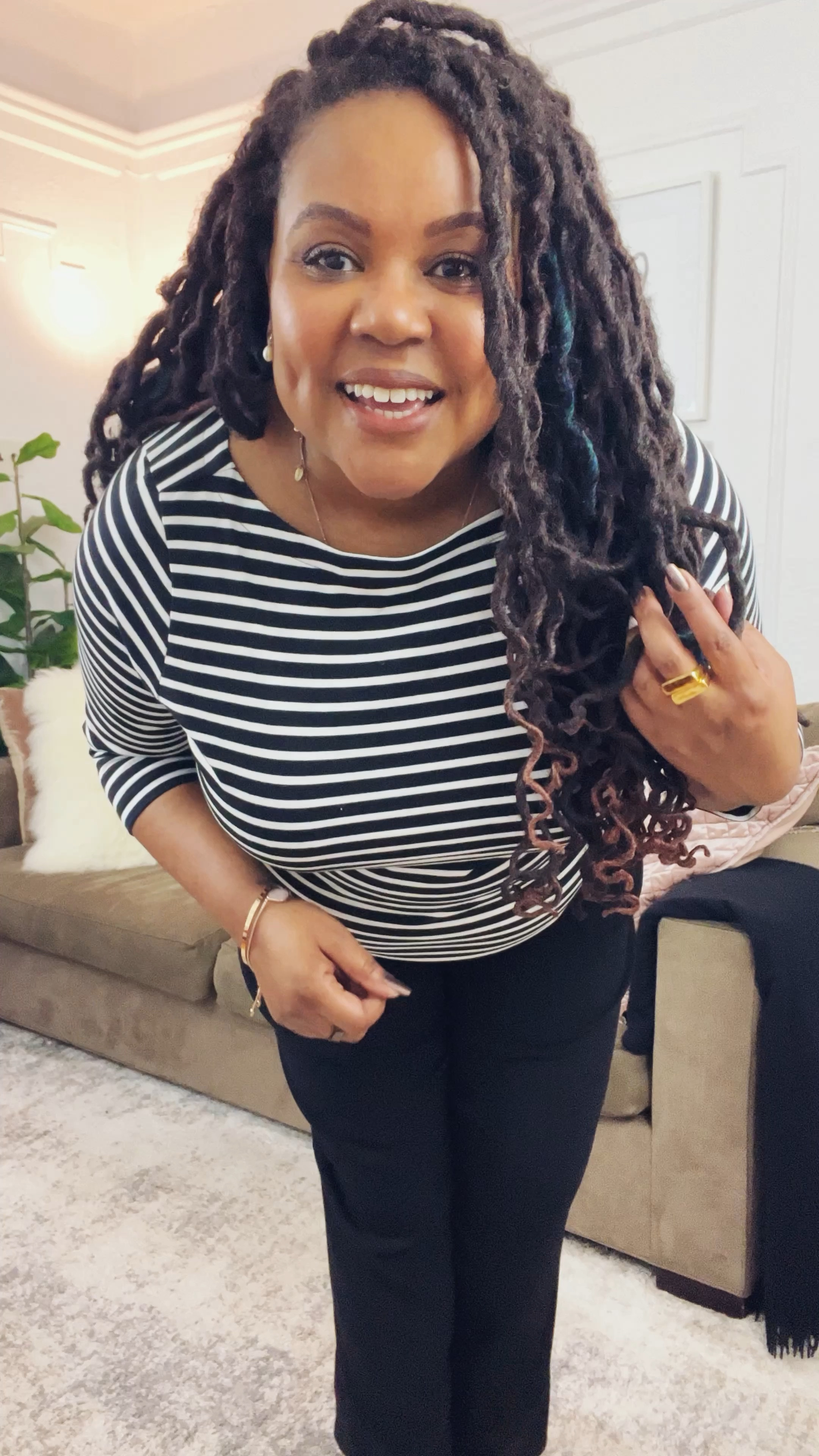 The Universal Standard Mystery Box is on sale thru Oct 1 and this is one of my fave pieces from my box. Use code INFS-MBPATRANILA10 for  10% off your box or just pick up this amazing black and white striped tee. 

Wearing size S which is size 16. All US  clothing is available in sizes 00-40 and the fit and quality are top notch. #ltkworkwear #ltkseasonal 

#LTKfindsunder100 #LTKover40 #LTKmidsize