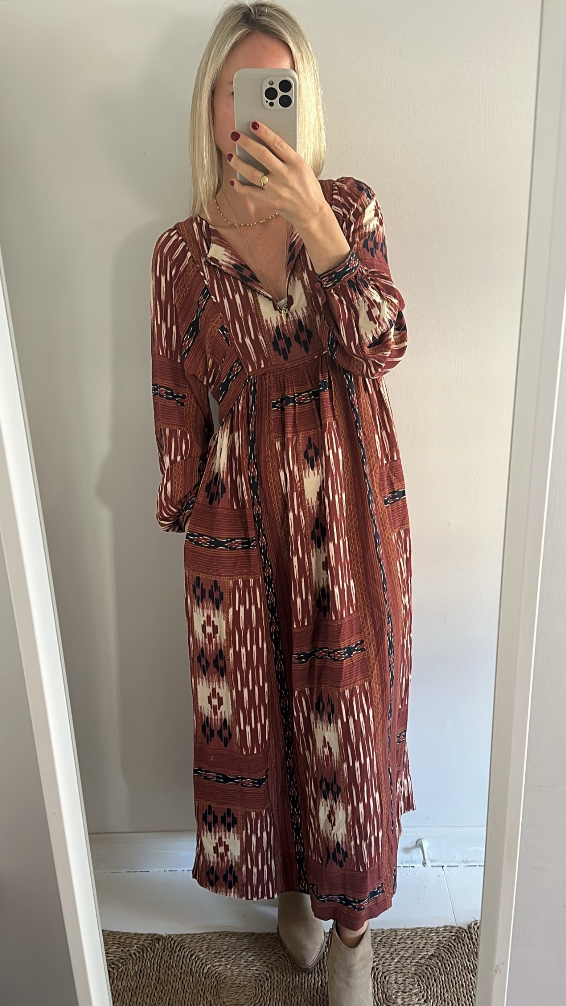 borrowed this dress from my mom for today’s pop shop market! wearing an xs. was $328, now $119. very comfy, has pockets too. 

#LTKSaleAlert