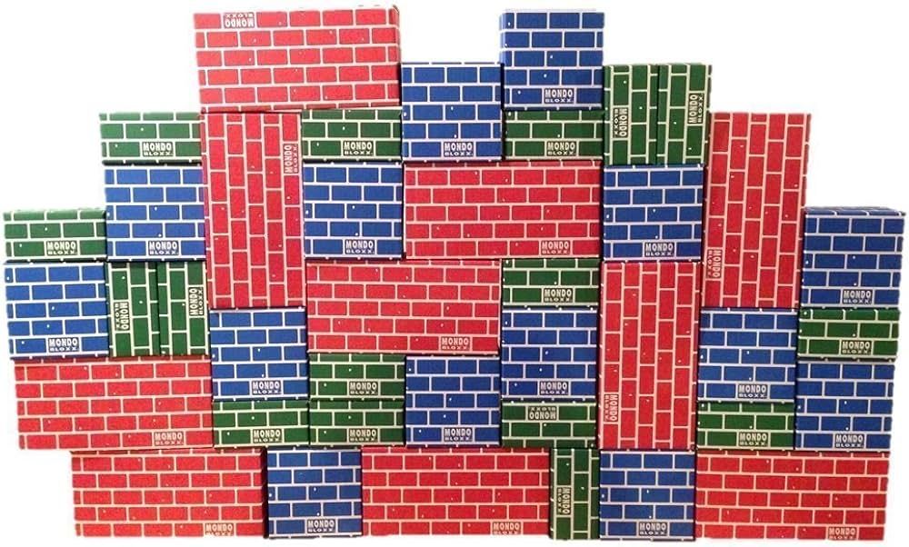 Mondo Bloxx 40 Piece Brick Block Set USA Made (Assorted Sizes) | Amazon (US)