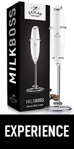 Zulay Original Milk Frother Handheld Foam Maker for Lattes - Whisk Drink Mixer for Coffee, Mini F... | Amazon (US)