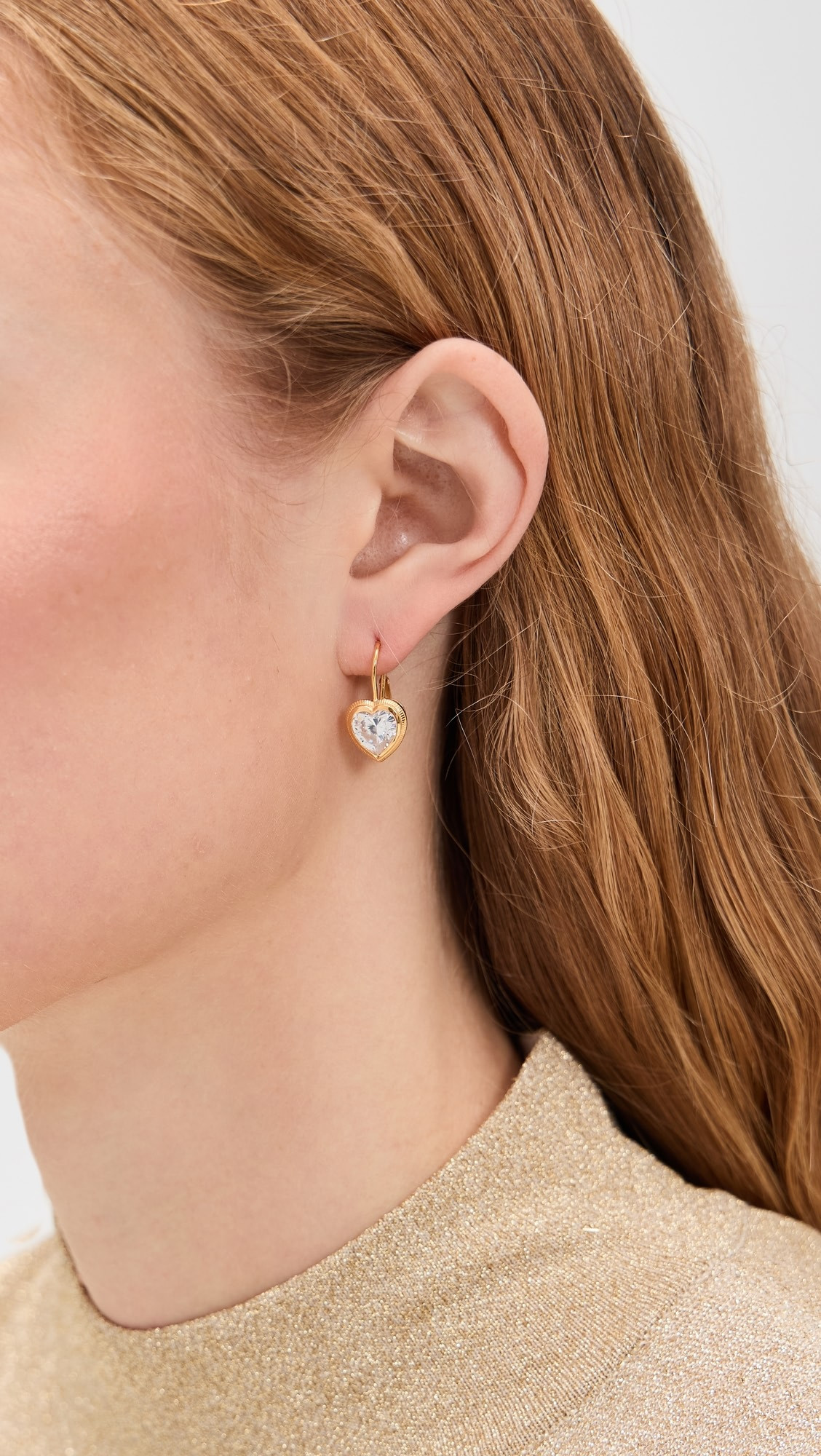 Bezel Heart Earrings | Shopbop