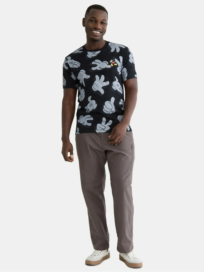 Disney Men's Mickey Lil Guy Graphic Tee with Short Sleeves, Sizes S-3XL | Walmart (US)