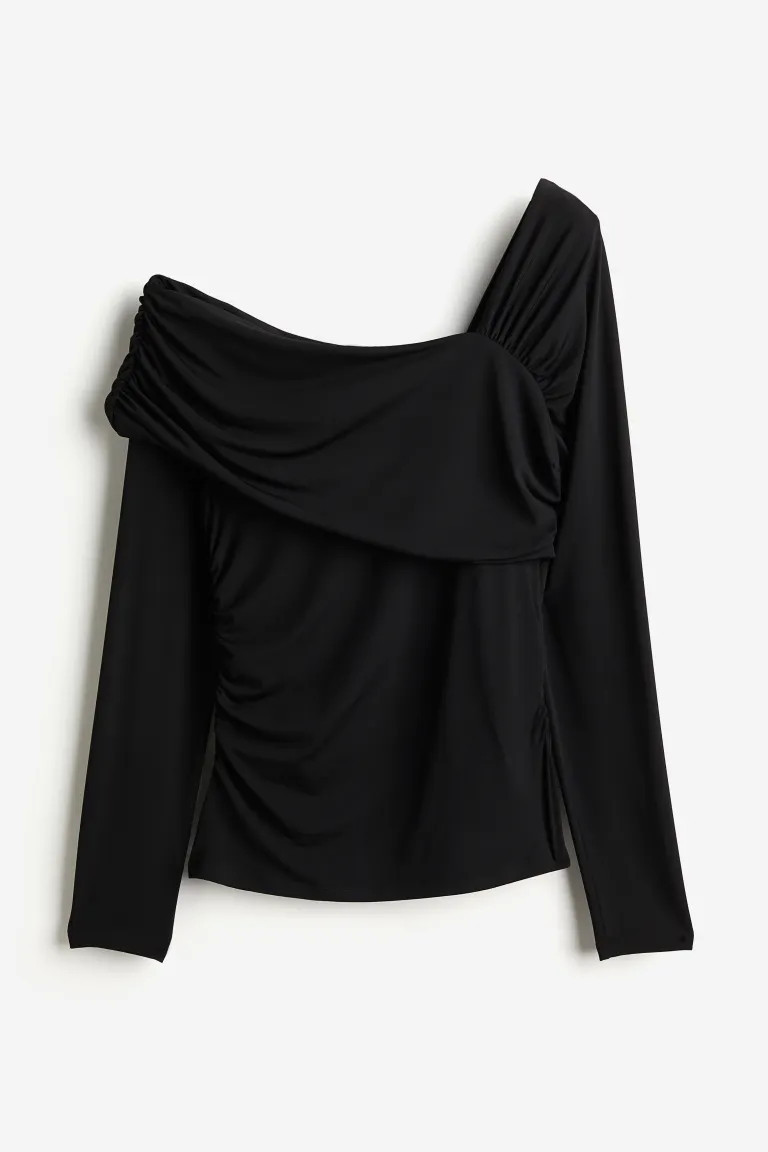Asymmetric-neck Top | H&M (US + CA)