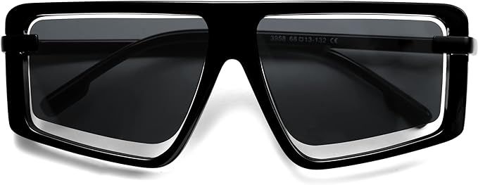 Retro Square Oversized Sunglasses for Women and Men Trendy Sun Glasses AR82157 | Amazon (US)