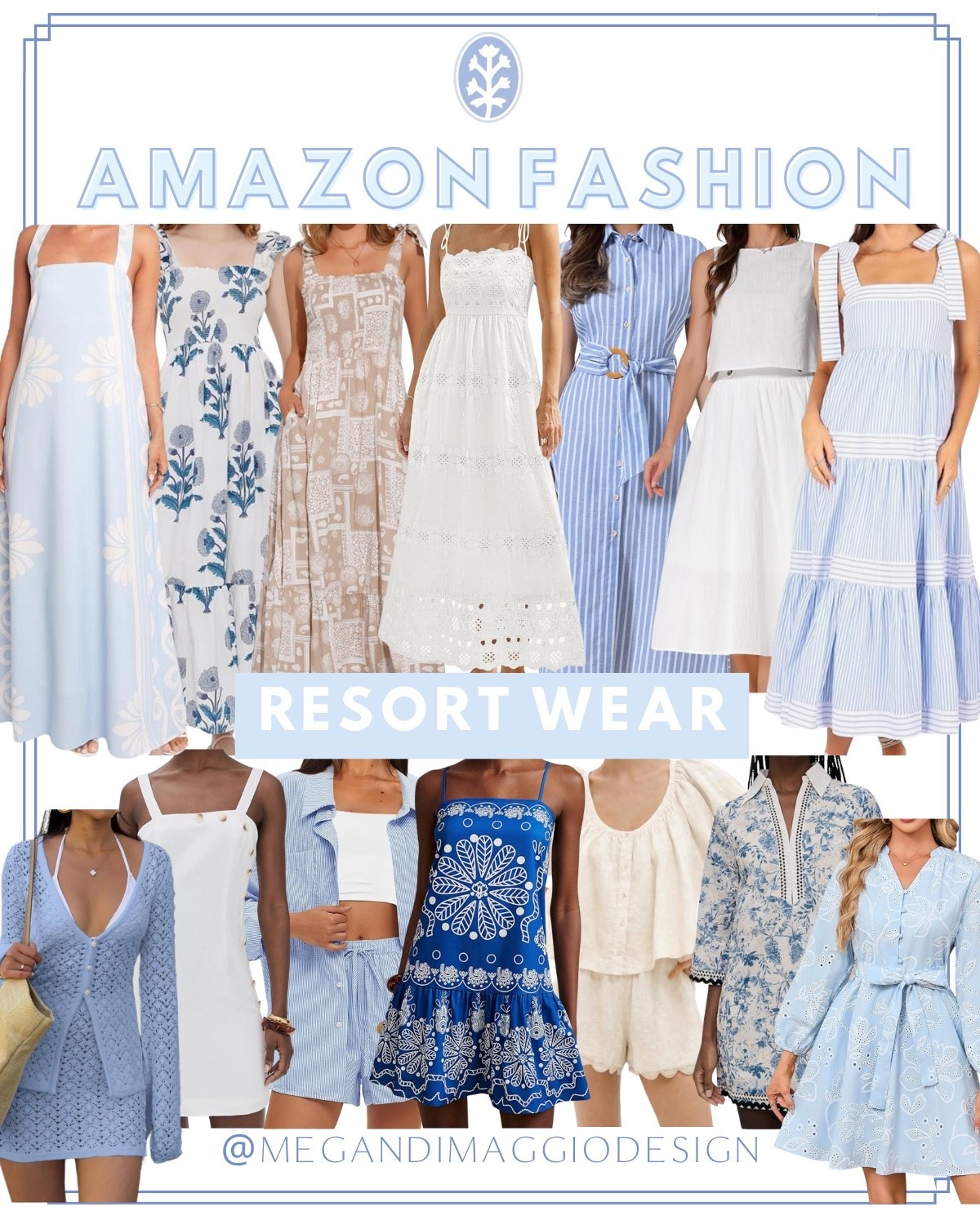 Amazon blue & white resort wear picks!! 🌴☀️🌊🙌🏻