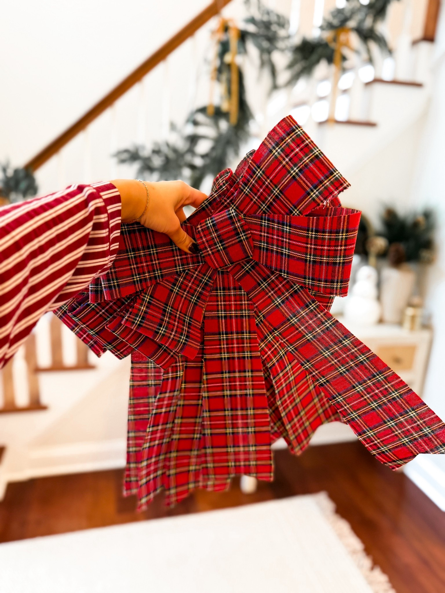 Ralph Lauren Christmas bows I found for the outside! Love these large plain bows for our porch and lanterns! Comes in a pack of 2! Could be used indoors, too! 

#LTKHome #LTKHoliday #LTKFindsUnder50