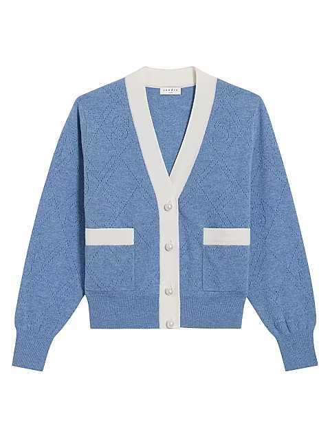 Lucas Pointelle Stitch Cardigan | Saks Fifth Avenue
