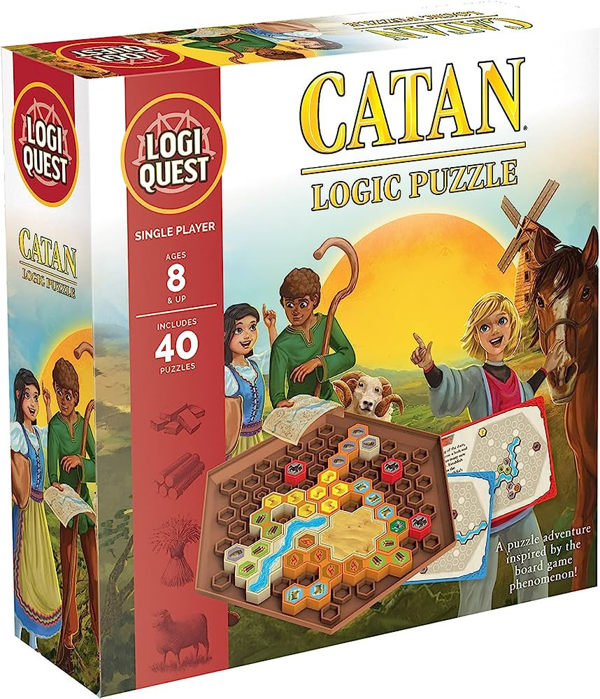 Catan Logic Puzzle Board Game | LogiQuest Puzzle Adventure Inspired by The Catan Board Game | Kid... | Amazon (US)