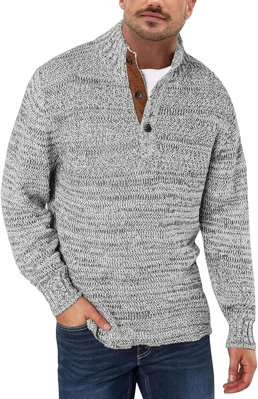 JMIERR Mens Cardigan Sweater Casual Button Down Long Sleeve V Neck Cable  Knit Sweaters with Pockets : : Clothing, Shoes & Accessories