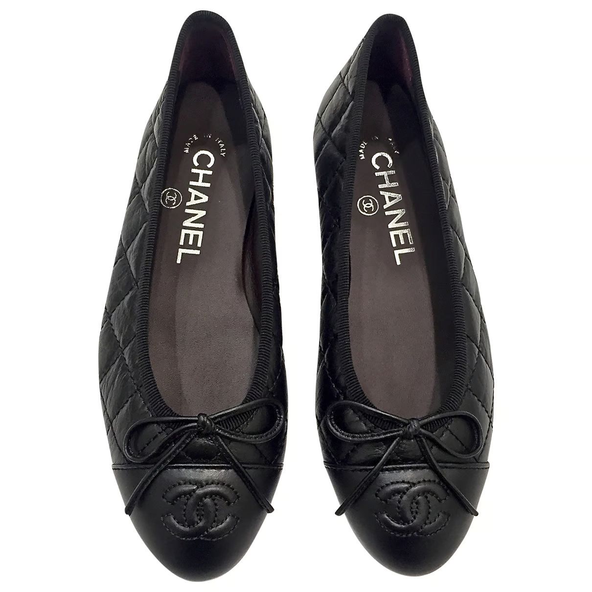 Chanel Leather ballet flats | Vestiaire Collective (Global)