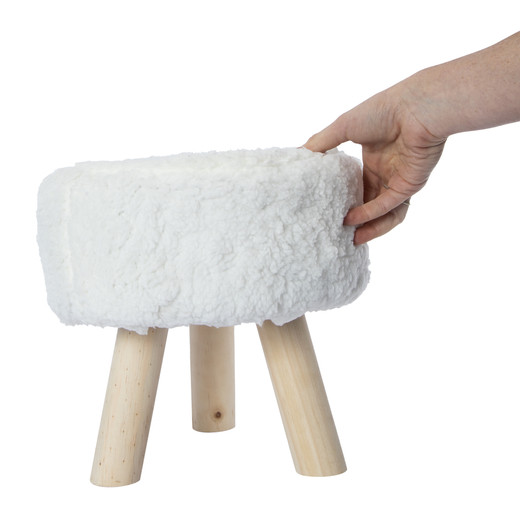 sherpa footstool 11in | Five Below