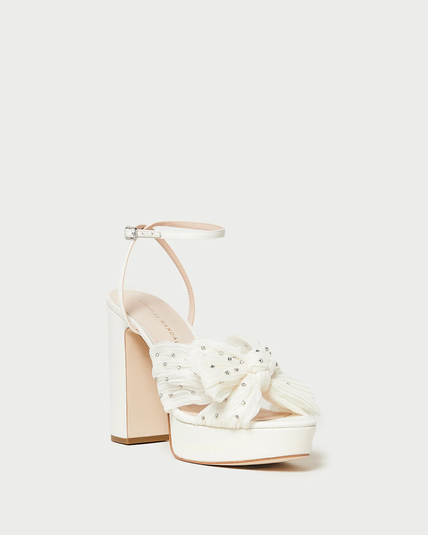 Natalia Pearl/Rhinestone Platform Bow Heel | Loeffler Randall