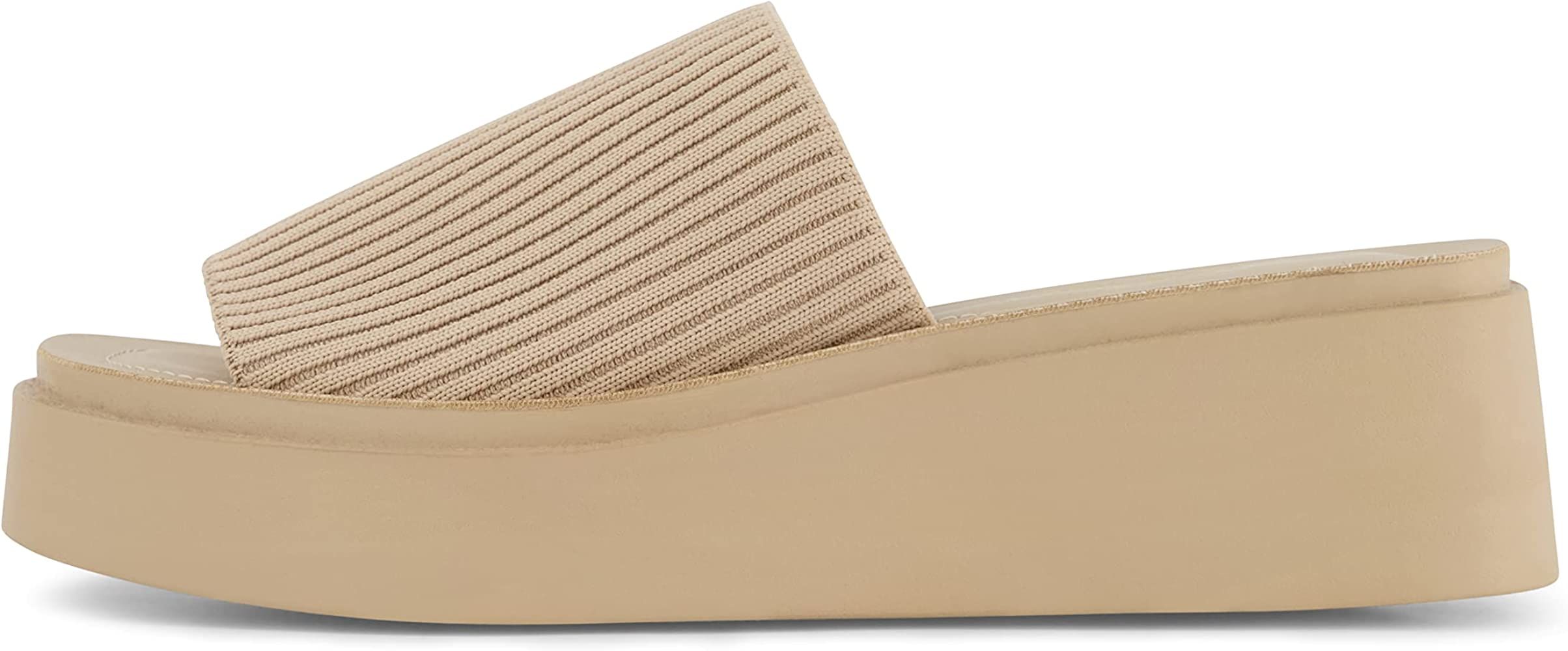 CUSHIONAIRE Women's Pim knit platform sandal with +Memory Foam | Amazon (US)