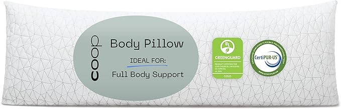 Coop Home Goods Original Adjustable Body Pillow, 20x54 Long Pillow for Back, Shoulder, Hip and Kn... | Amazon (US)