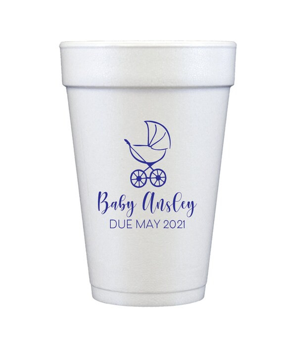 Baby shower cups, Baby stroller decor, Baby shower favor, Baby shower decor, Cute shower cups, Pe... | Etsy (US)