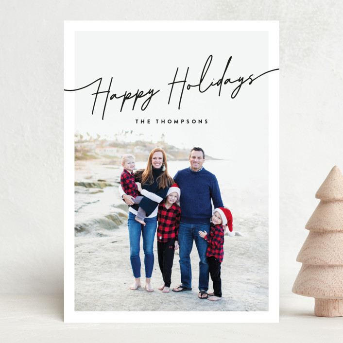 "On Holiday" - Customizable Holiday Photo Cards by Design Lotus. | Minted
