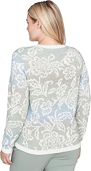 Alfred Dunner Soft Paisley Ombre Sweater | Amazon (US)