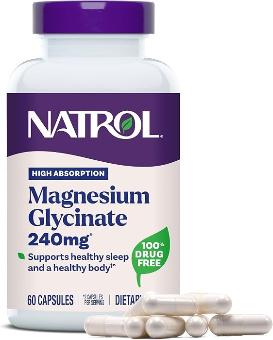 Natrol High Absorption Magnesium Glycinate 240 mg, 60 Capsules | Amazon (US)