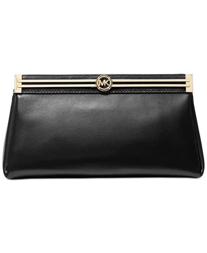 Michael Kors Kiera Medium Convertible Leather Clutch & Reviews - Handbags & Accessories - Macy's | Macys (US)
