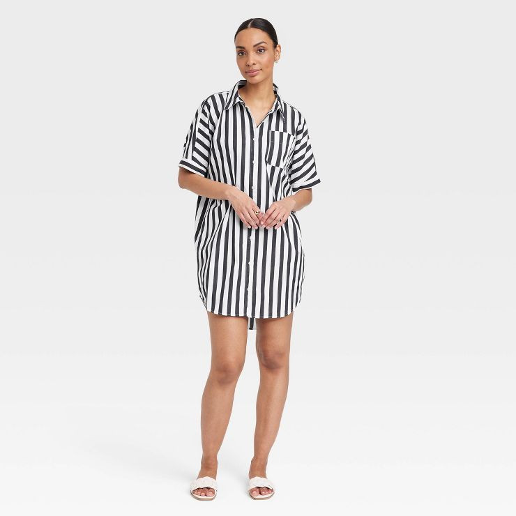 Women's Short Sleeve Shirtdress - A New Day™ | Target