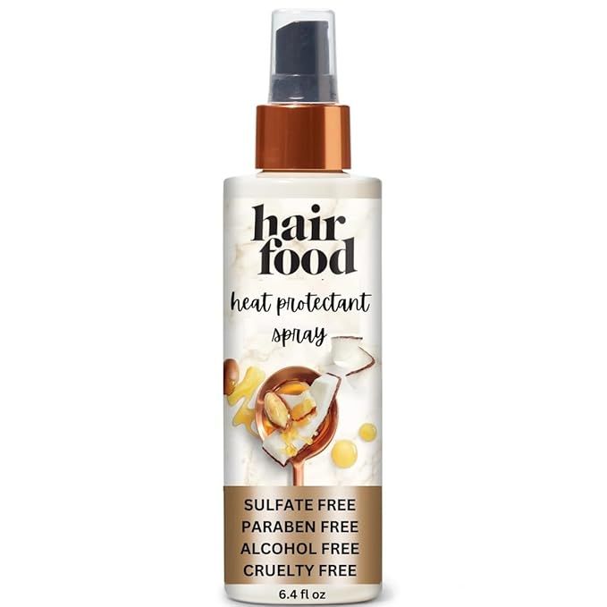 Hair Food Coconut & Argan Oil Heat Protectant Spray Blend, Paraben & Dye Free, 6.4 fl oz | Amazon (US)