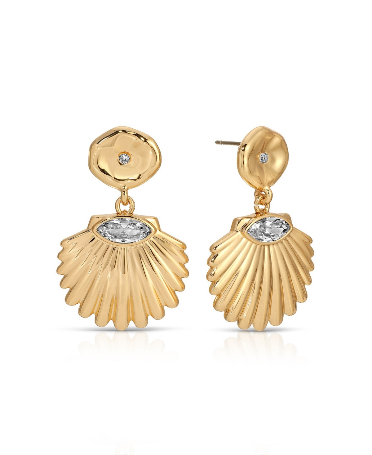 Ettika Santorini Shell Drop Earrings - Gold | Macy's