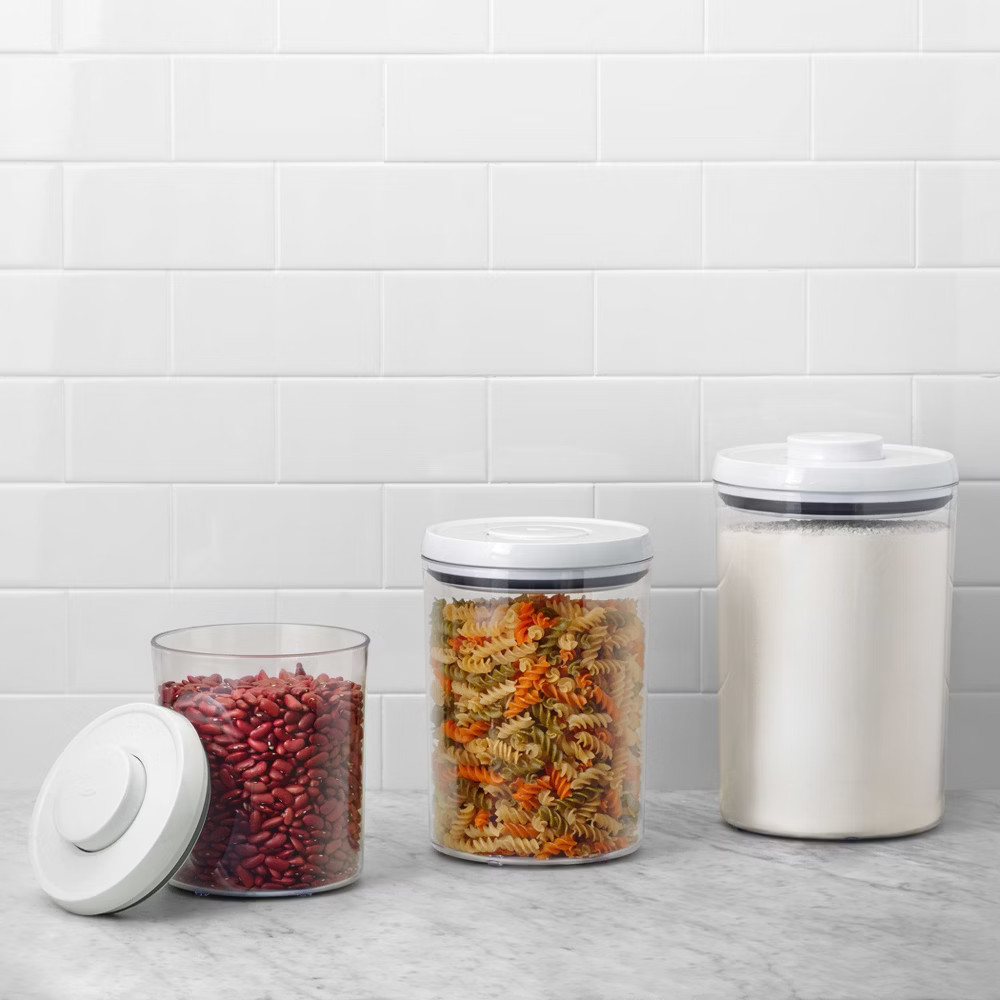 OXO POP 3pc Airtight Round Canister Set, White | Target