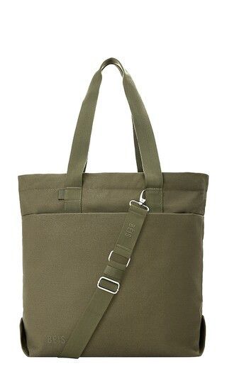 BEIS The Utility Tote in Olive. | Revolve Clothing (Global)