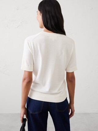 Forever Short-Sleeve Sweater | Banana Republic Factory