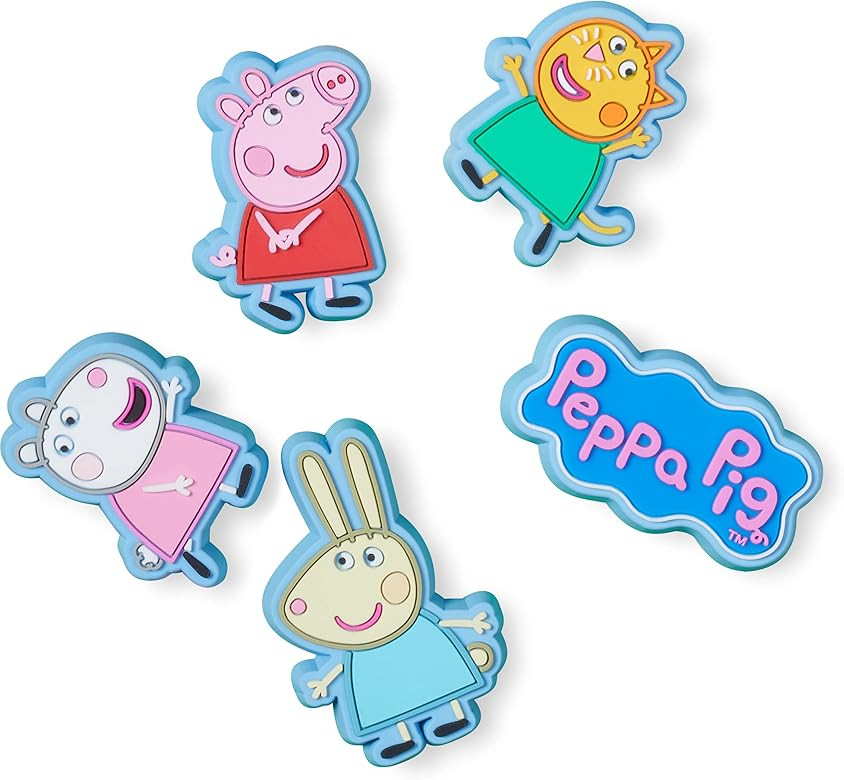 Crocs 5-Pack Peppa Pig Shoe Charms | Jibbitz, One Size | Amazon (US)