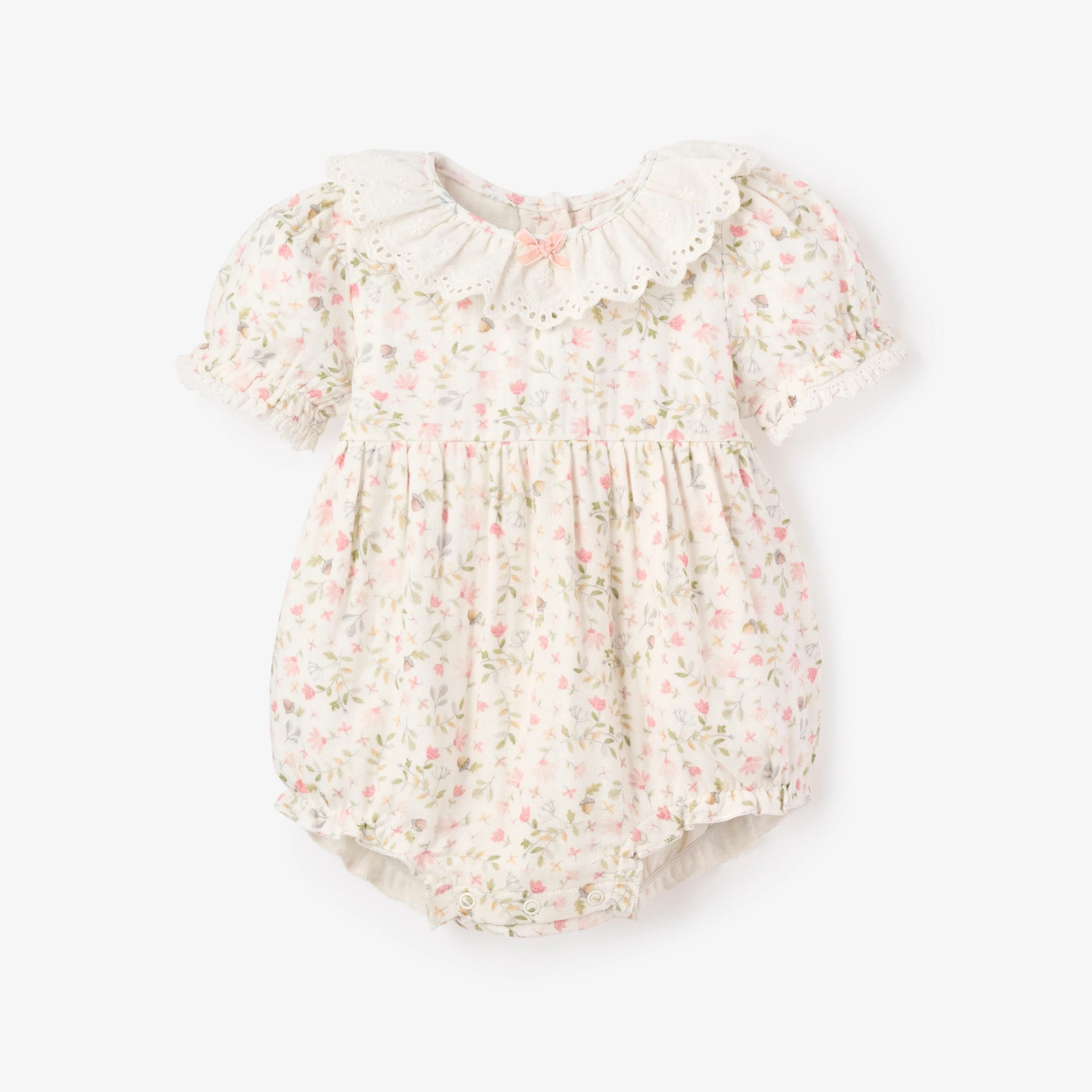 Folklore Floral Organic Muslin Bubble | Elegant Baby