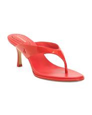 Handmade In Brazil Leather Gaia Heeled Sandals | TJ Maxx