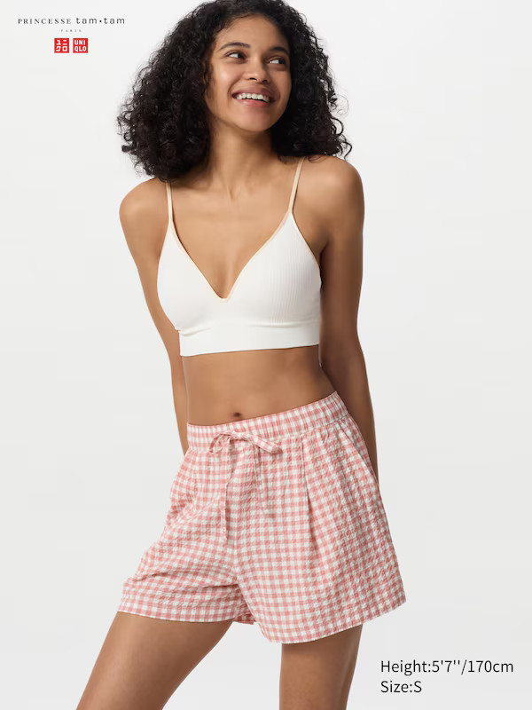 Seersucker Easy Shorts (Gingham) | UNIQLO (UK)