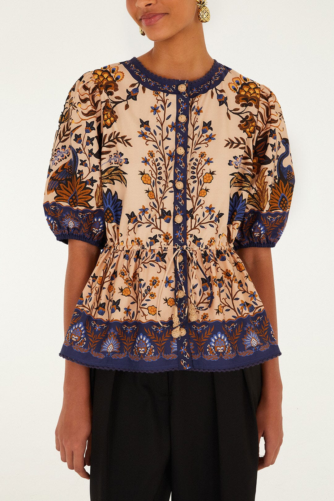 Pink Marvelous Garden Blouse | FARM Rio | FarmRio (US)