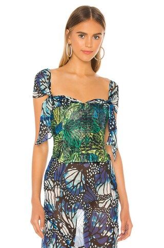 Kim Shui Butterfly Bustier in Butterfly from Revolve.com | Revolve Clothing (Global)