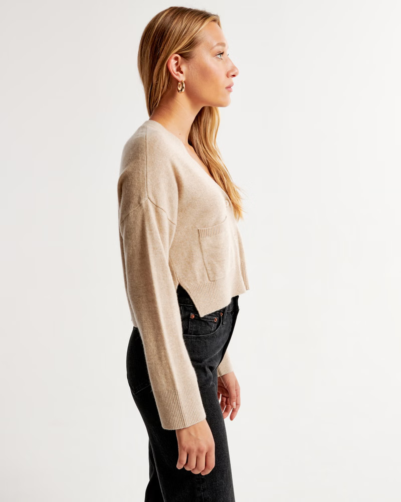 Women's Cashmere Cardigan | Women's Tops | Abercrombie.com | Abercrombie & Fitch (US)