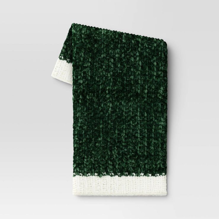Chunky Shine Chenille Knit Throw Blanket - Threshold™ | Target