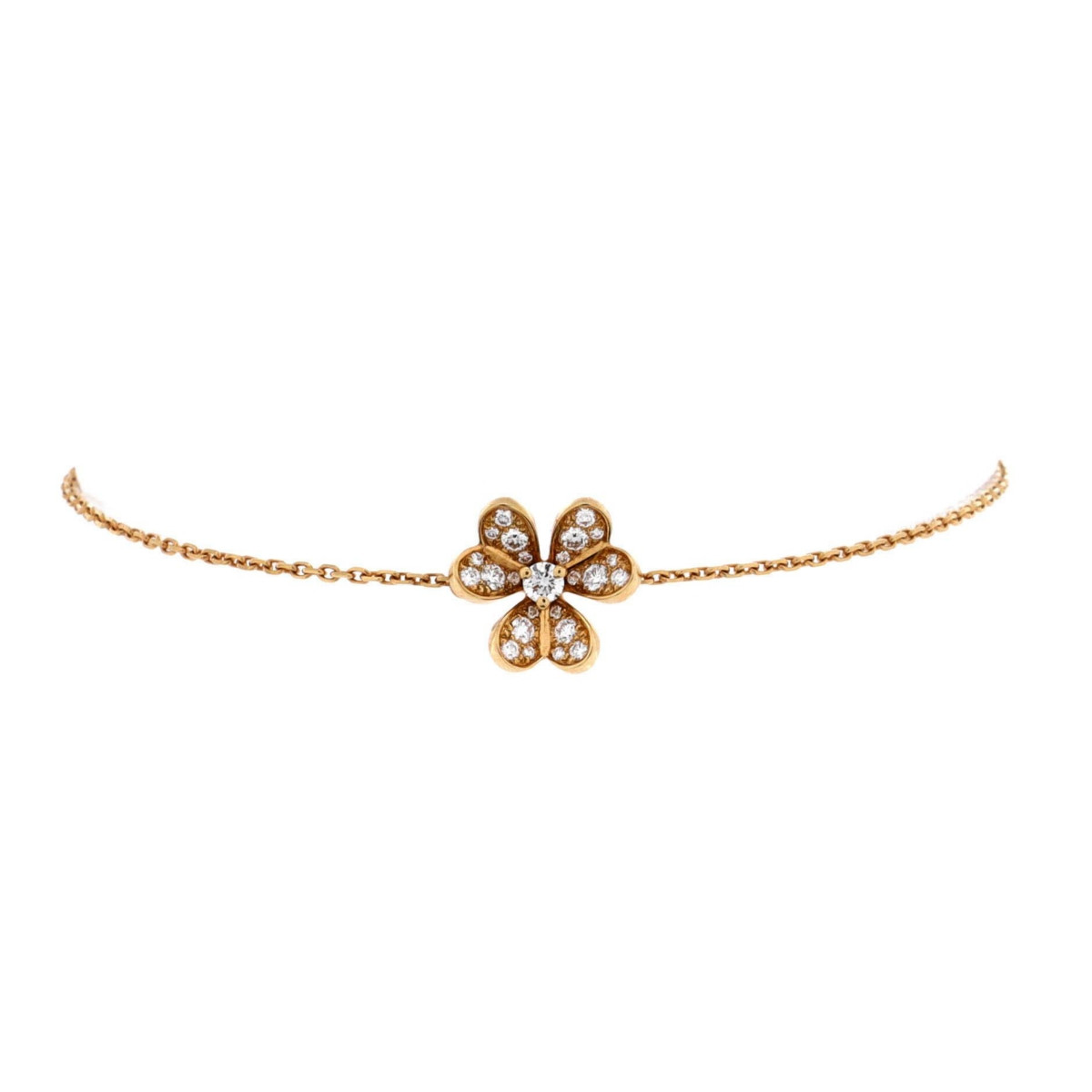 Pre-Owned Van Cleef & Arpels Frivole Bracelet - 18k yellow gold | Macy's