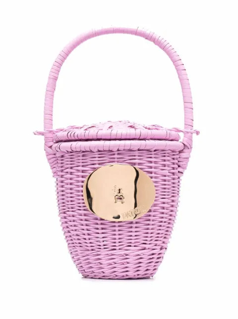 wicker basket tote bag | Farfetch (US)