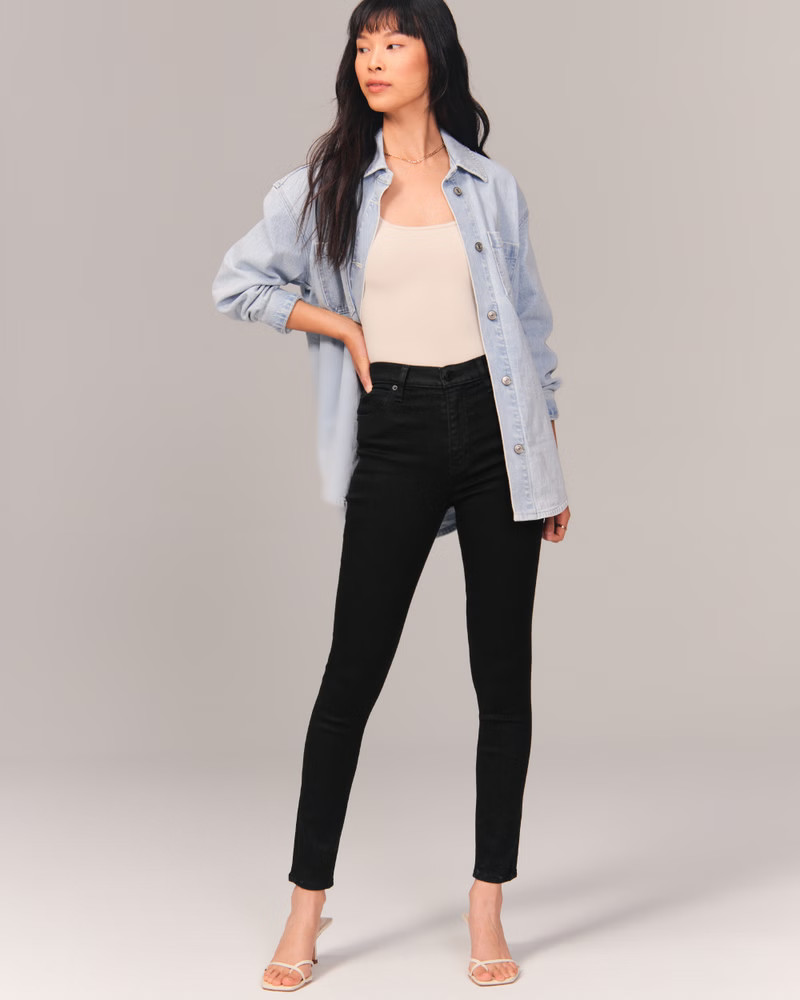 High Rise Super Skinny Jeans | Abercrombie & Fitch (US)