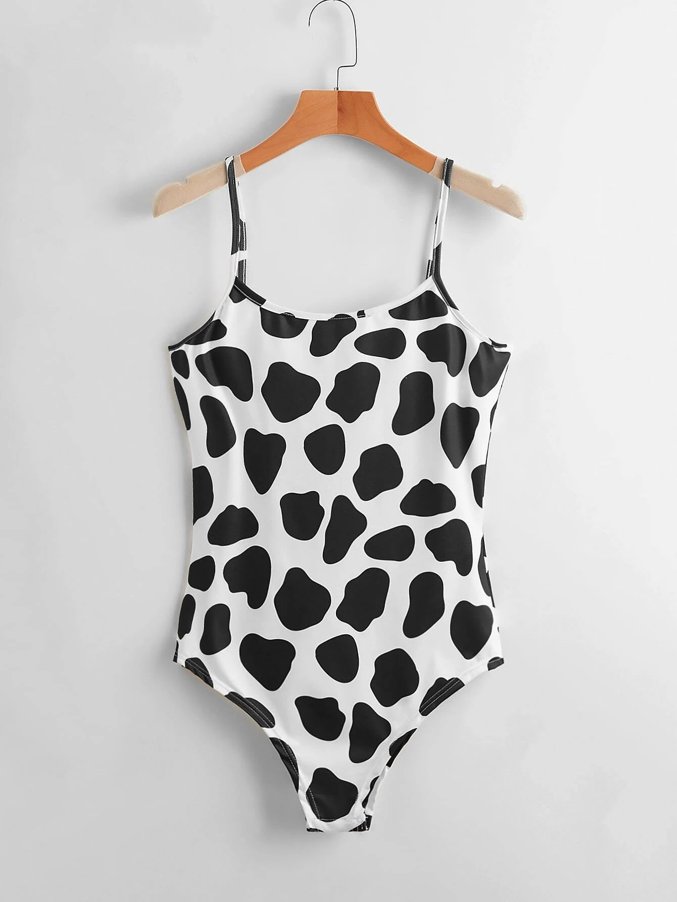 Cow Print Cami Bodysuit | ROMWE