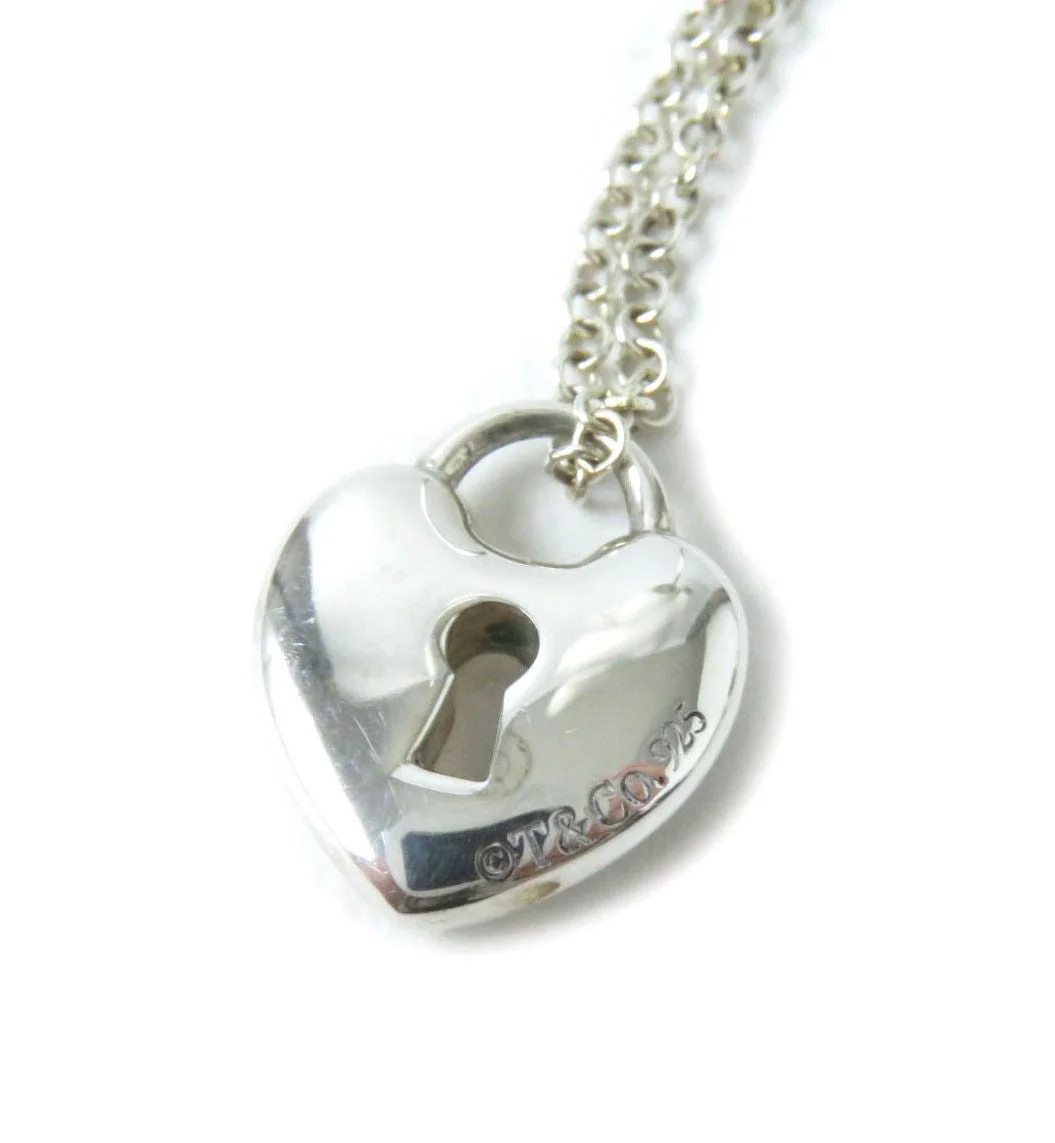 Tiffany & Co Heart Lock Necklace 925 Silver | Shop Simon