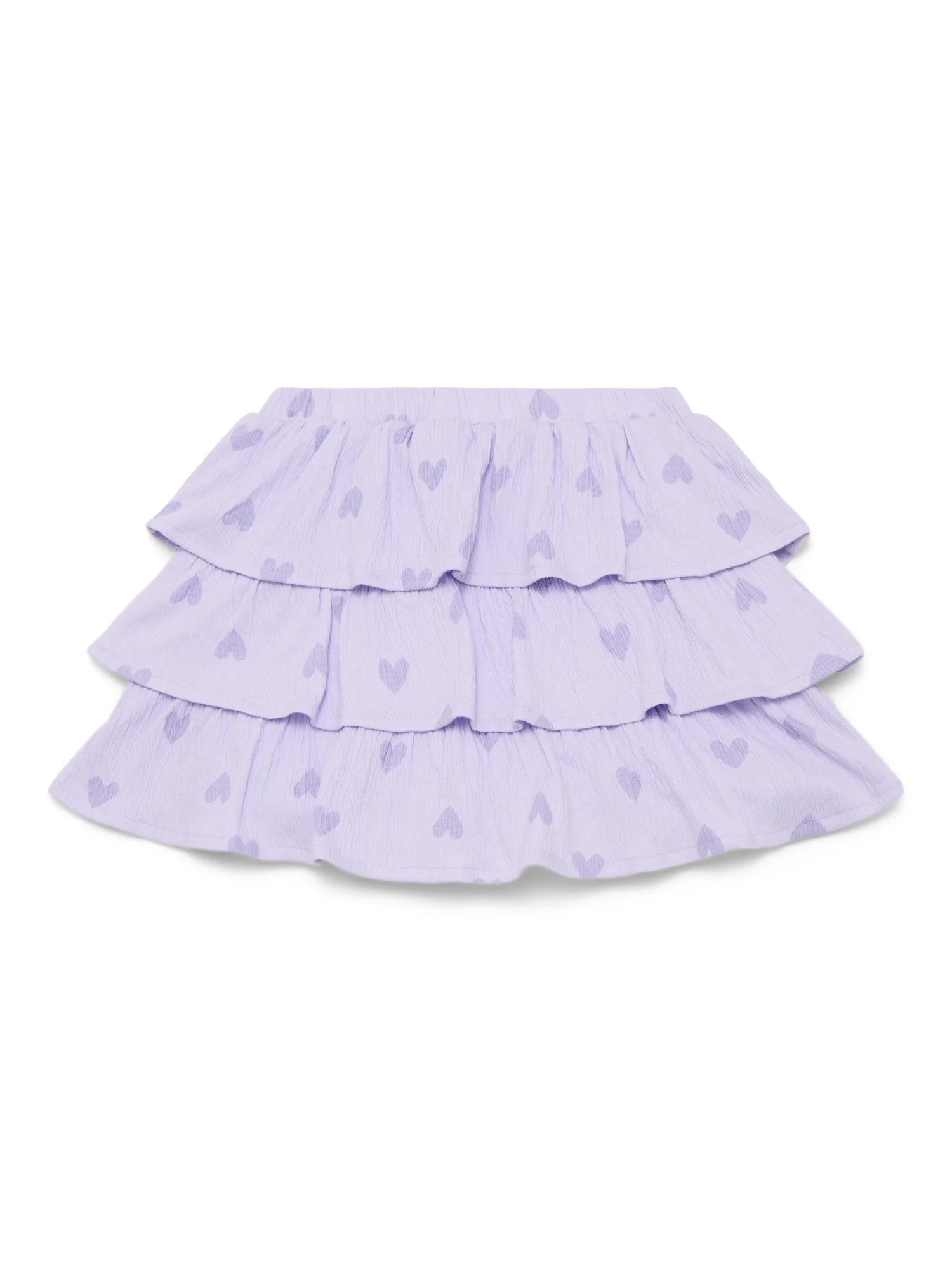 Wonder Nation Little Girls Tiered Scooter Skirt, Sizes 4-10 | Walmart (US)