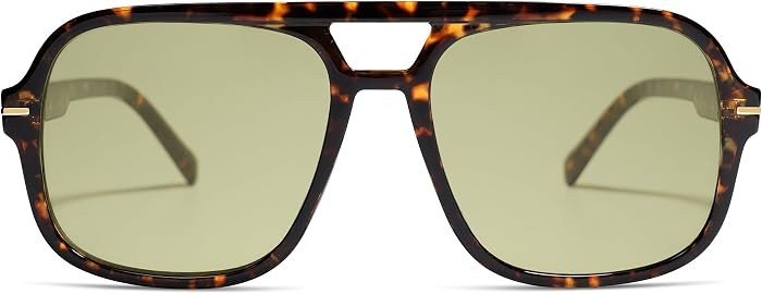 Retro Trendy Square Aviator Sunglasses Womens Mens AR82173 | Amazon (US)