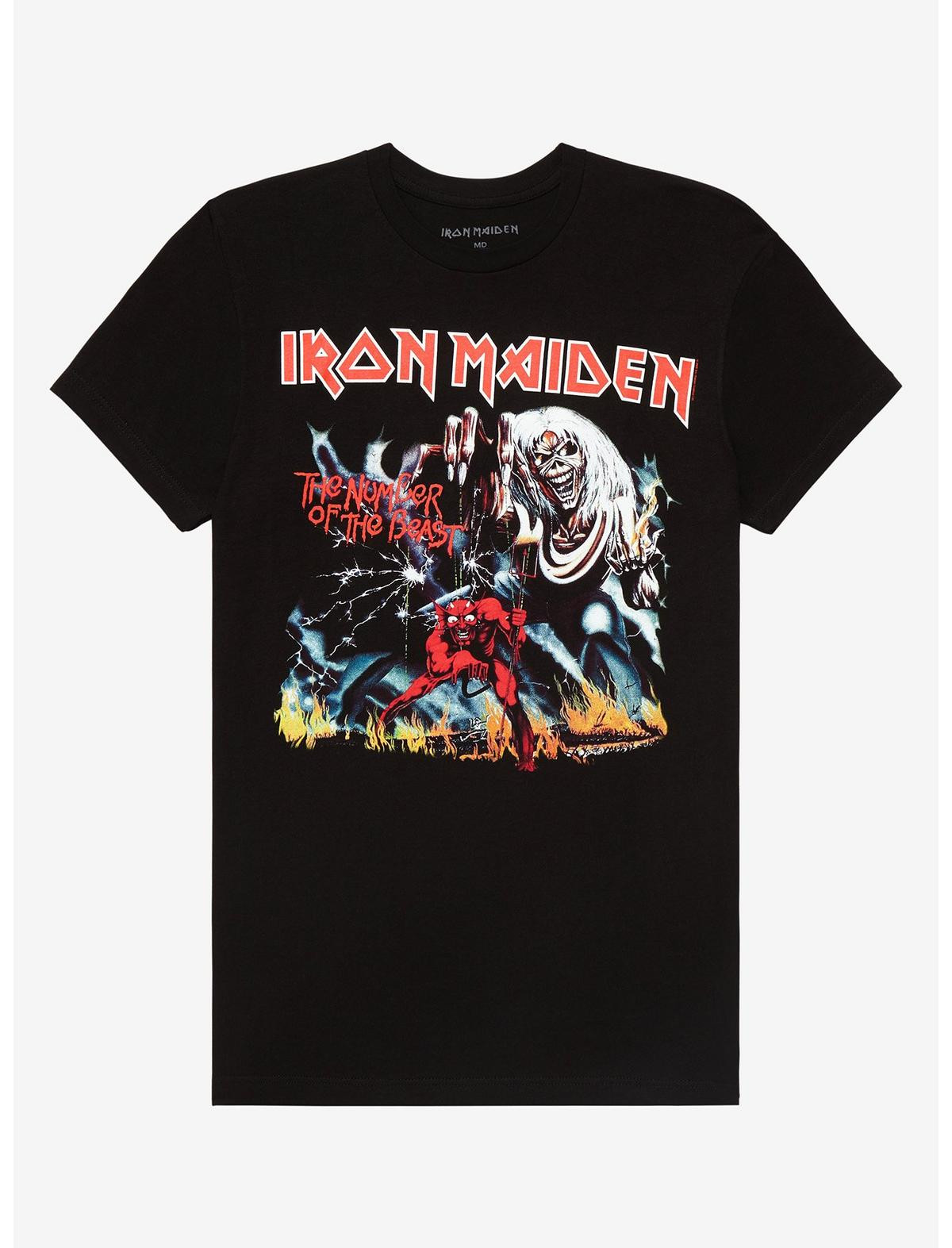 Iron Maiden The Number Of The Beast Lyrics T-Shirt | Hot Topic | Hot Topic