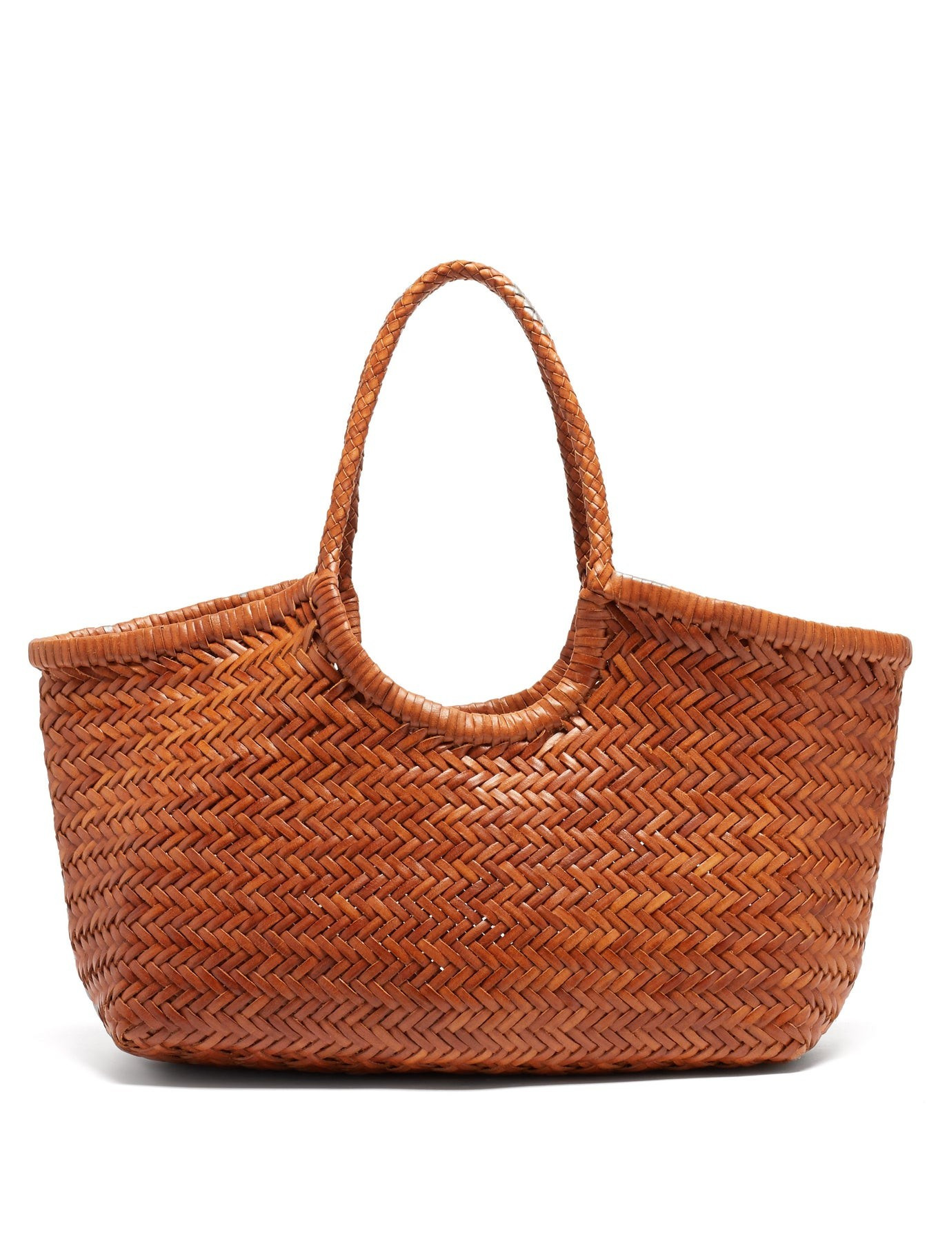 Nantucket woven-leather basket bag | Dragon Diffusion | Matches (US)
